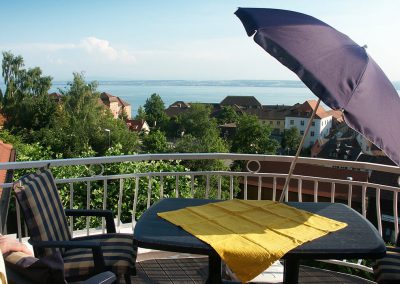 Auf dem Balkon der Ferienwohnung im 2. Stock