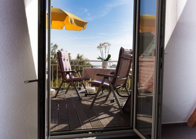 Dachterrasse mit Blick über Meersburg und den See